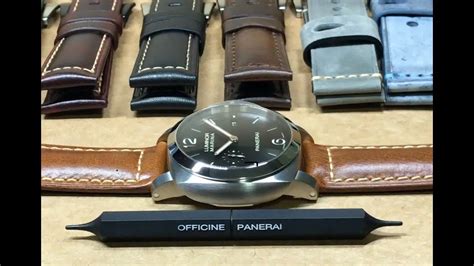 panerai luminor wie bandwechsel|panerai luminor 1950 strap change.